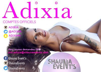 bannière web d'Adixia ROMANIELLO People SHAUNA EVENTS créé par Franck Cord'homme - été 2016 - Visible sur webtuto.fr