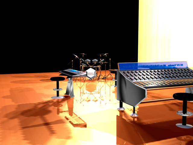 image de modélisation 3D sur 3DS Max créées en 2005 par Franck Cord'homme pour CABINES
